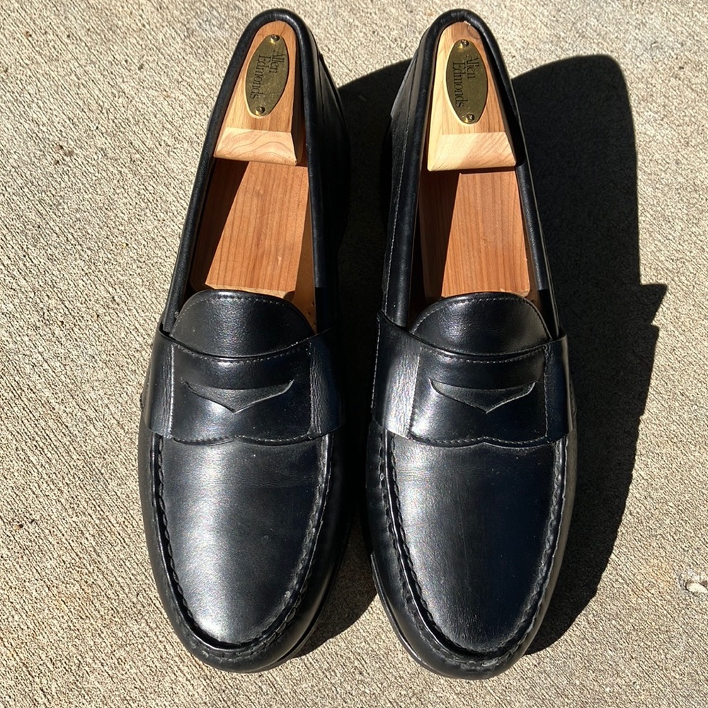 Allen Edmunds Black Penny Loafers